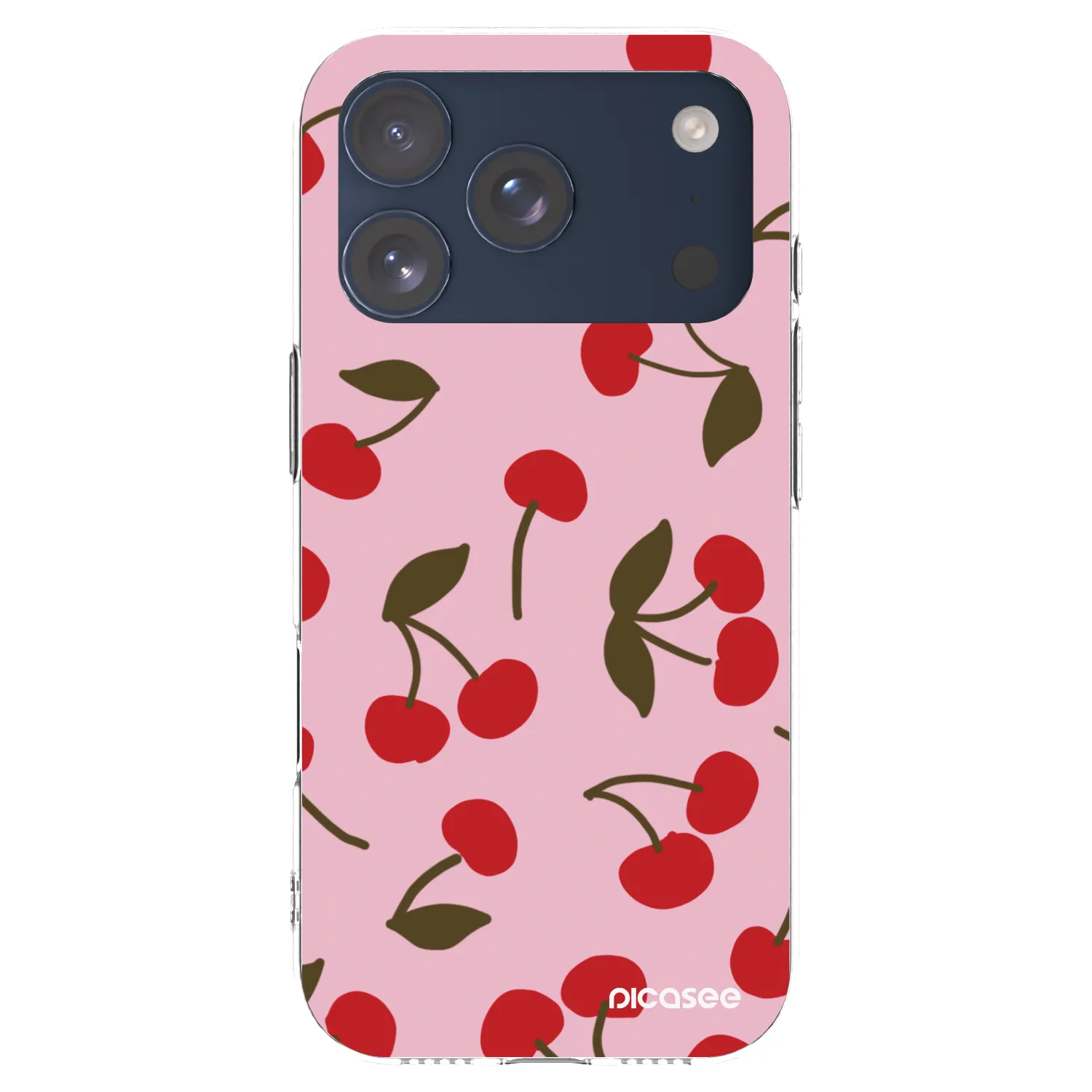 Picasee silikonska prozirna maskica za Apple iPhone 17 Pro - Cherry