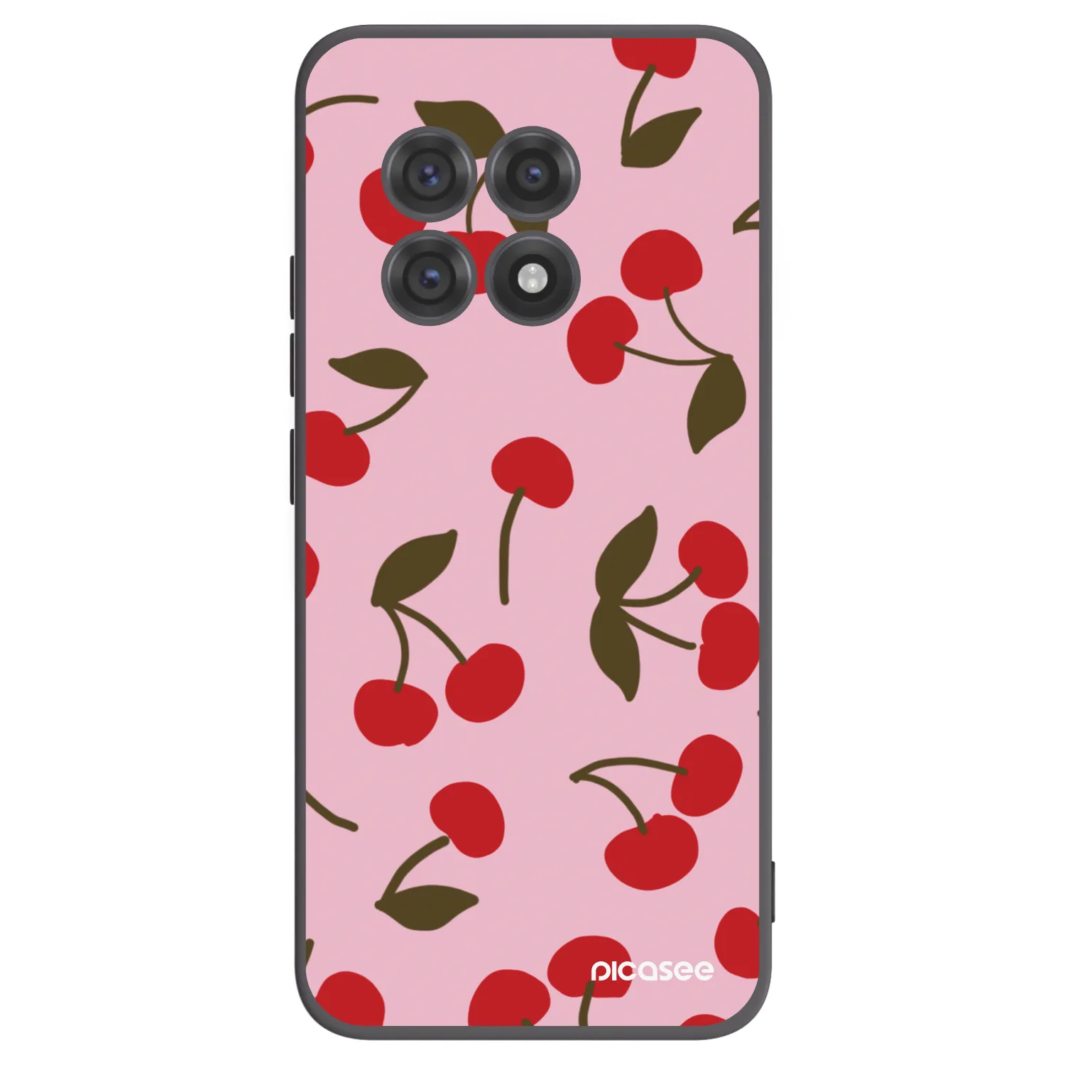 Picasee crna silikonska maskica za OnePlus 13R 5G - Cherry