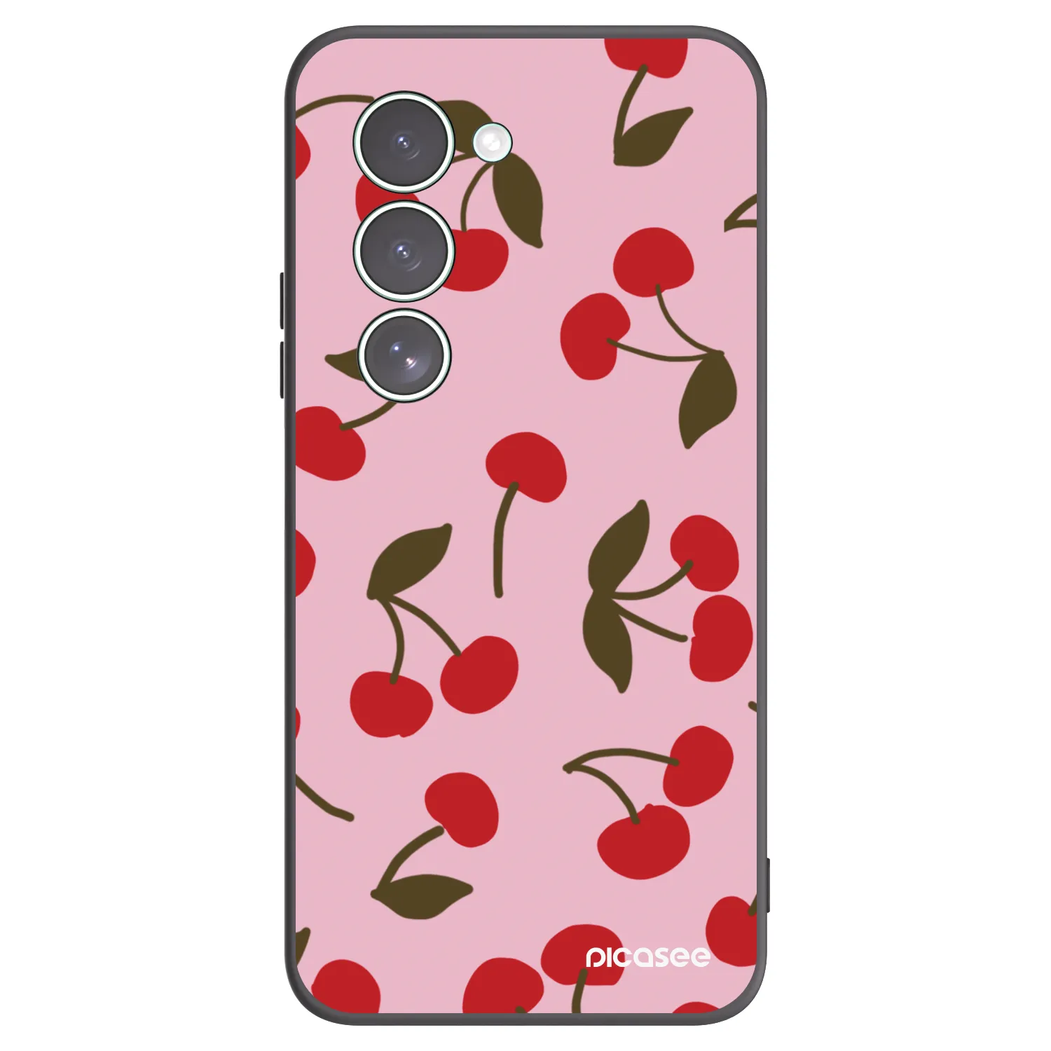 Picasee crna silikonska maskica za Xiaomi Redmi 15 5G - Cherry
