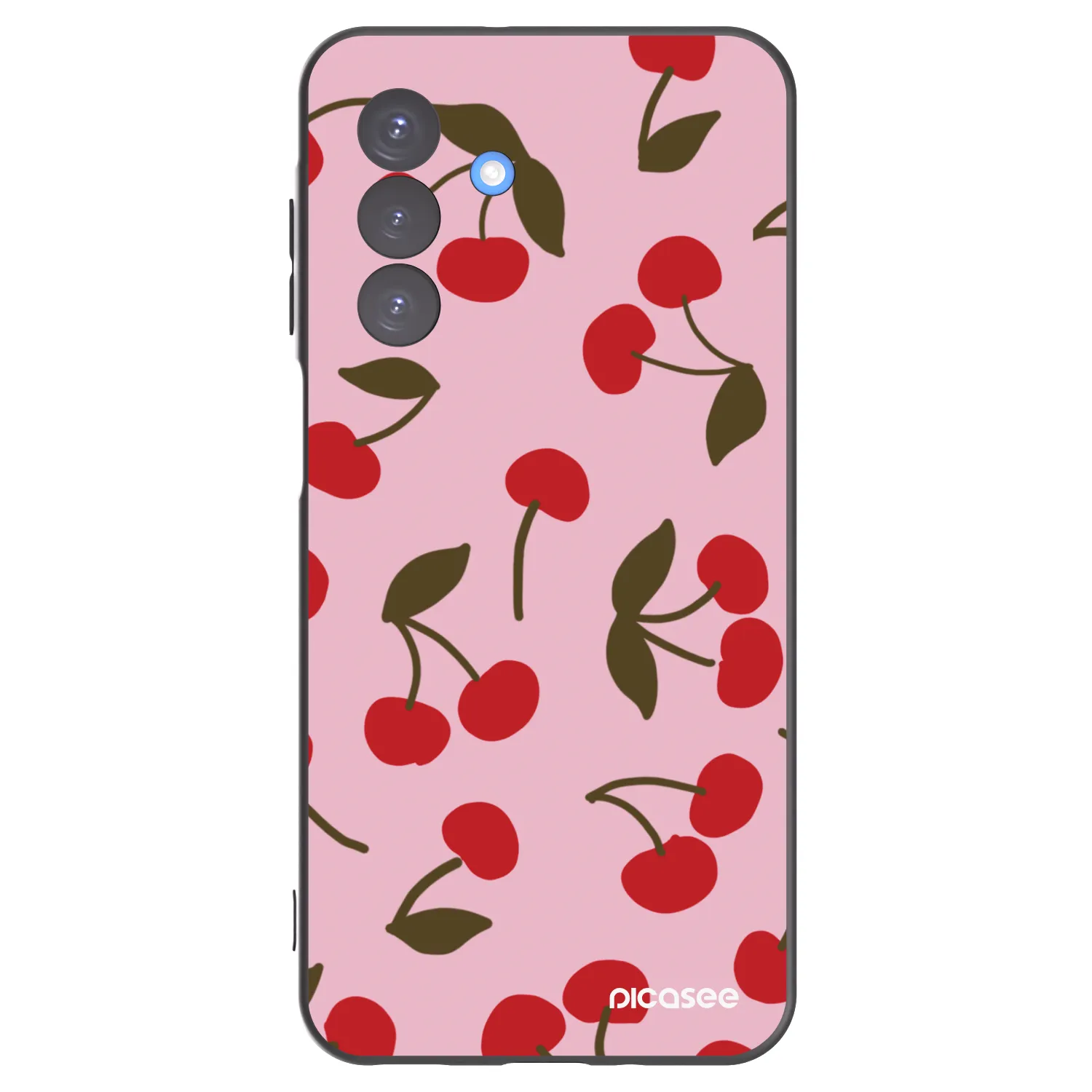 Picasee crna silikonska maskica za Samsung Galaxy A17 5G - Cherry