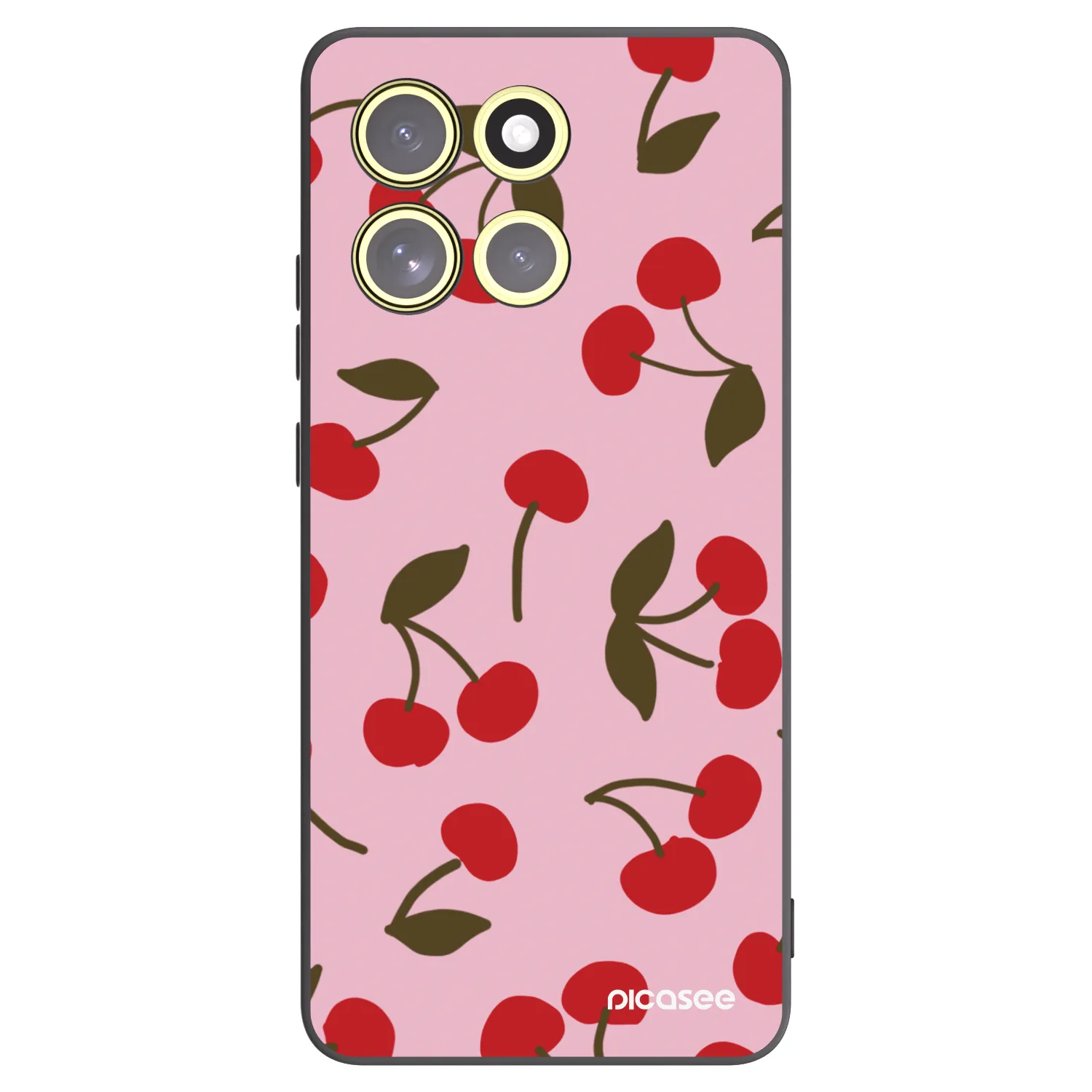 Picasee crna silikonska maskica za Motorola Moto G86 Power 5G - Cherry