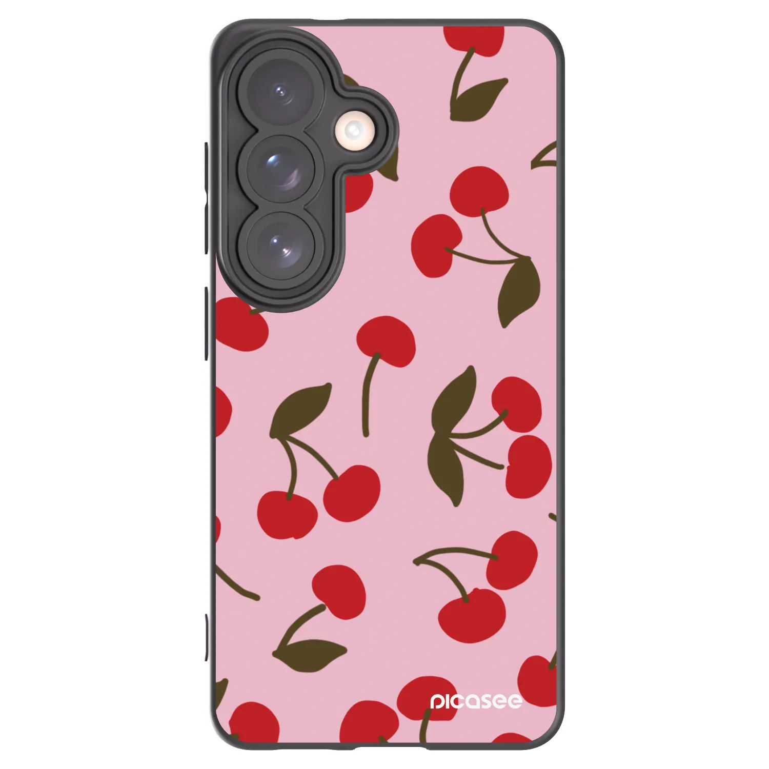 Picasee crna silikonska maskica za Samsung Galaxy S26 - Cherry