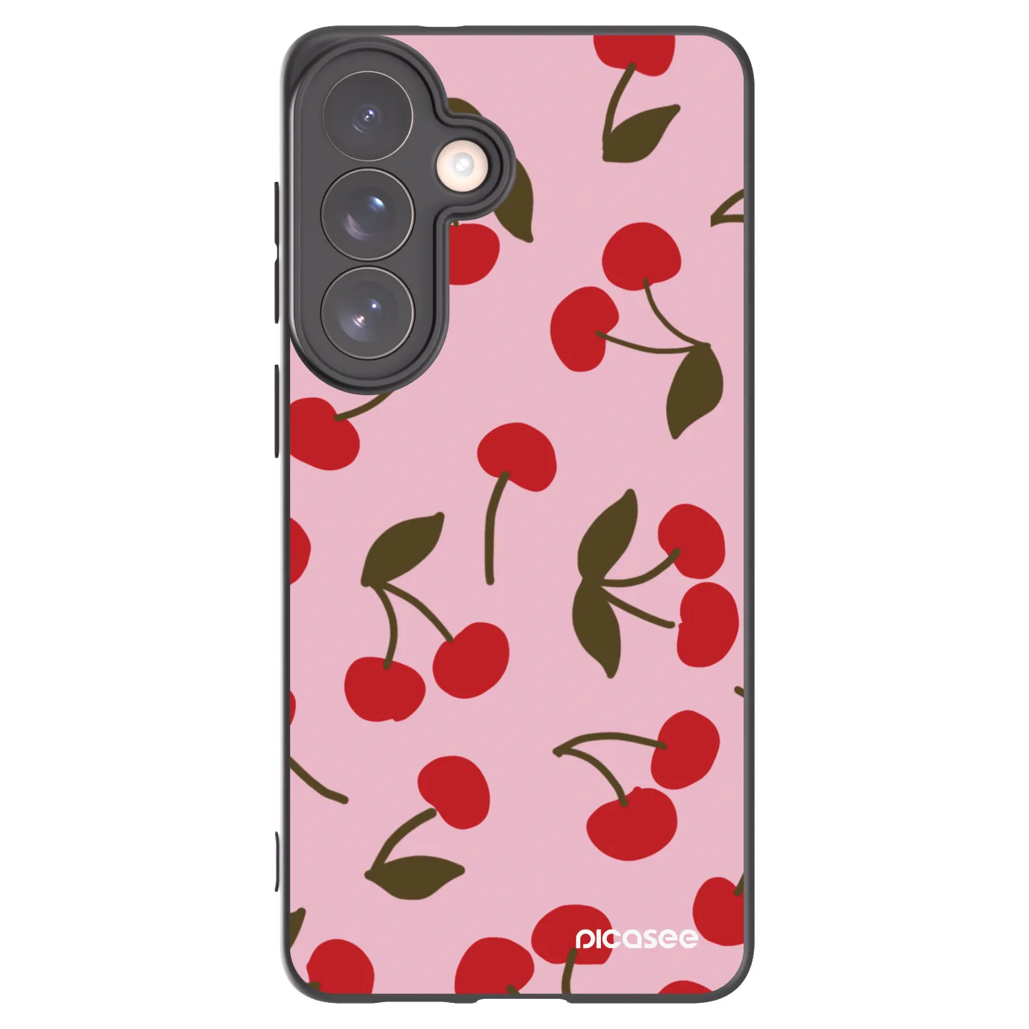 Picasee crna silikonska maskica za Samsung Galaxy S26+ - Cherry