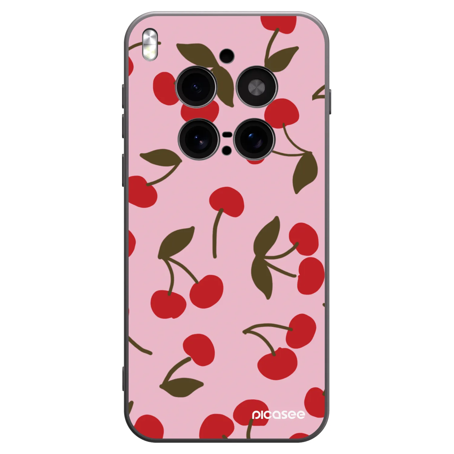 Picasee crna silikonska maskica za Vivo X300 Pro - Cherry