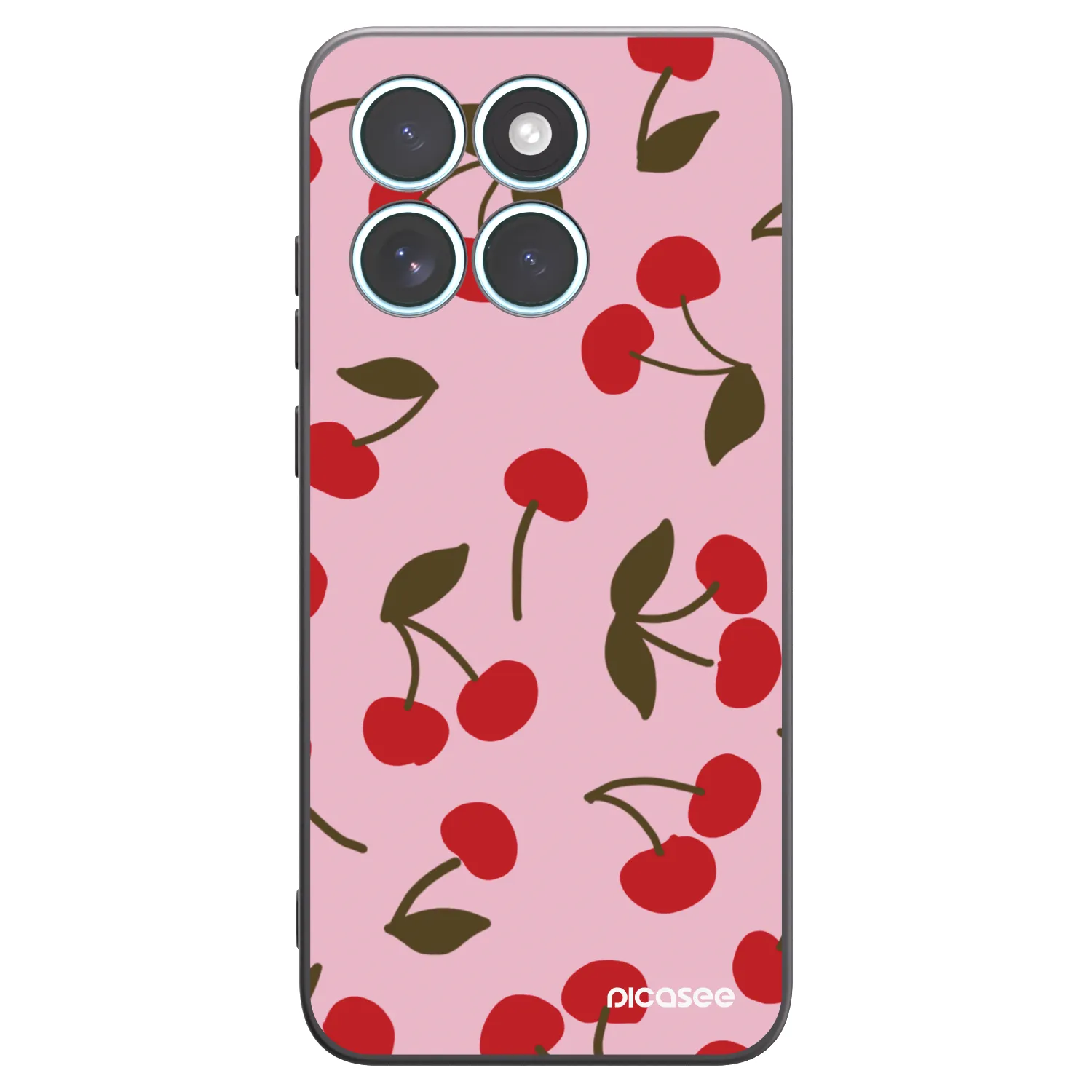 Picasee crna silikonska maskica za Motorola Edge 70 Fusion - Cherry