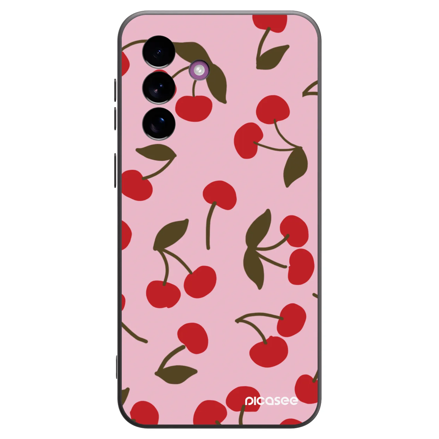 Picasee crna silikonska maskica za Samsung Galaxy A37 - Cherry
