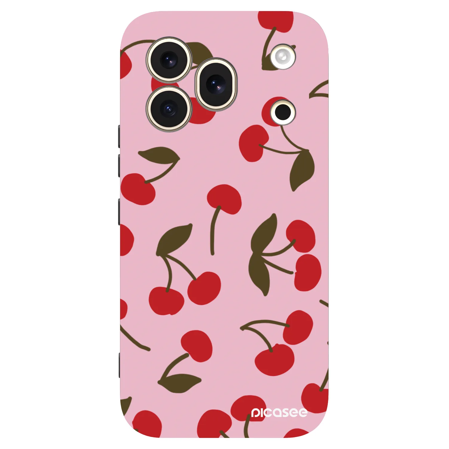 Picasee crna silikonska maskica za Honor 600 Pro - Cherry