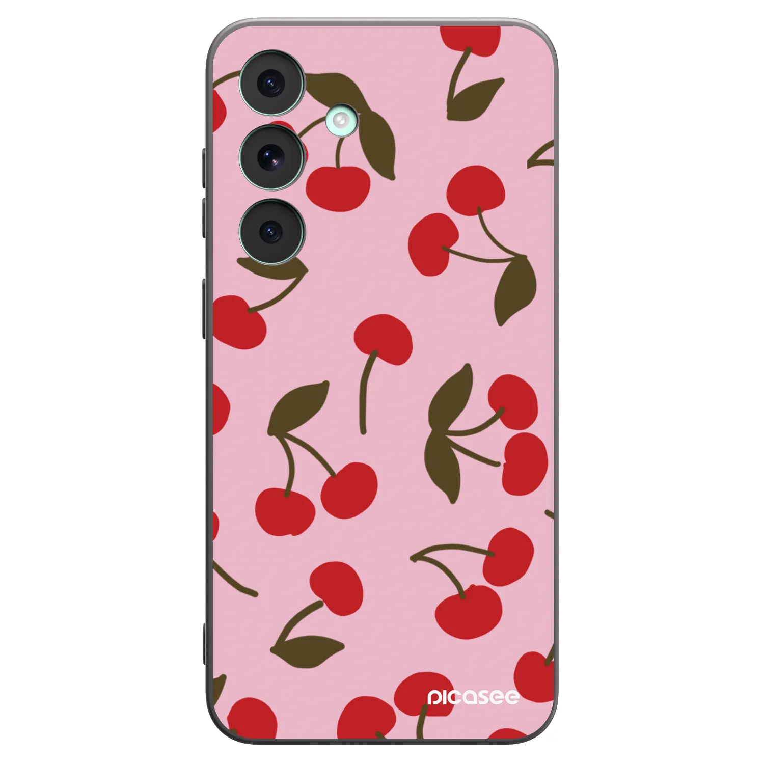 Picasee crna silikonska maskica za Samsung Galaxy S26 FE - Cherry