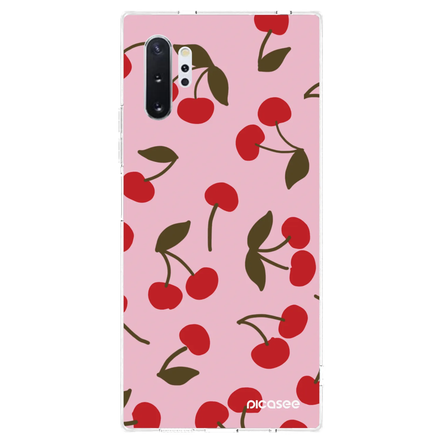 Silikonska prozirna maskica za Samsung Galaxy Note 10+ N975F - Cherry