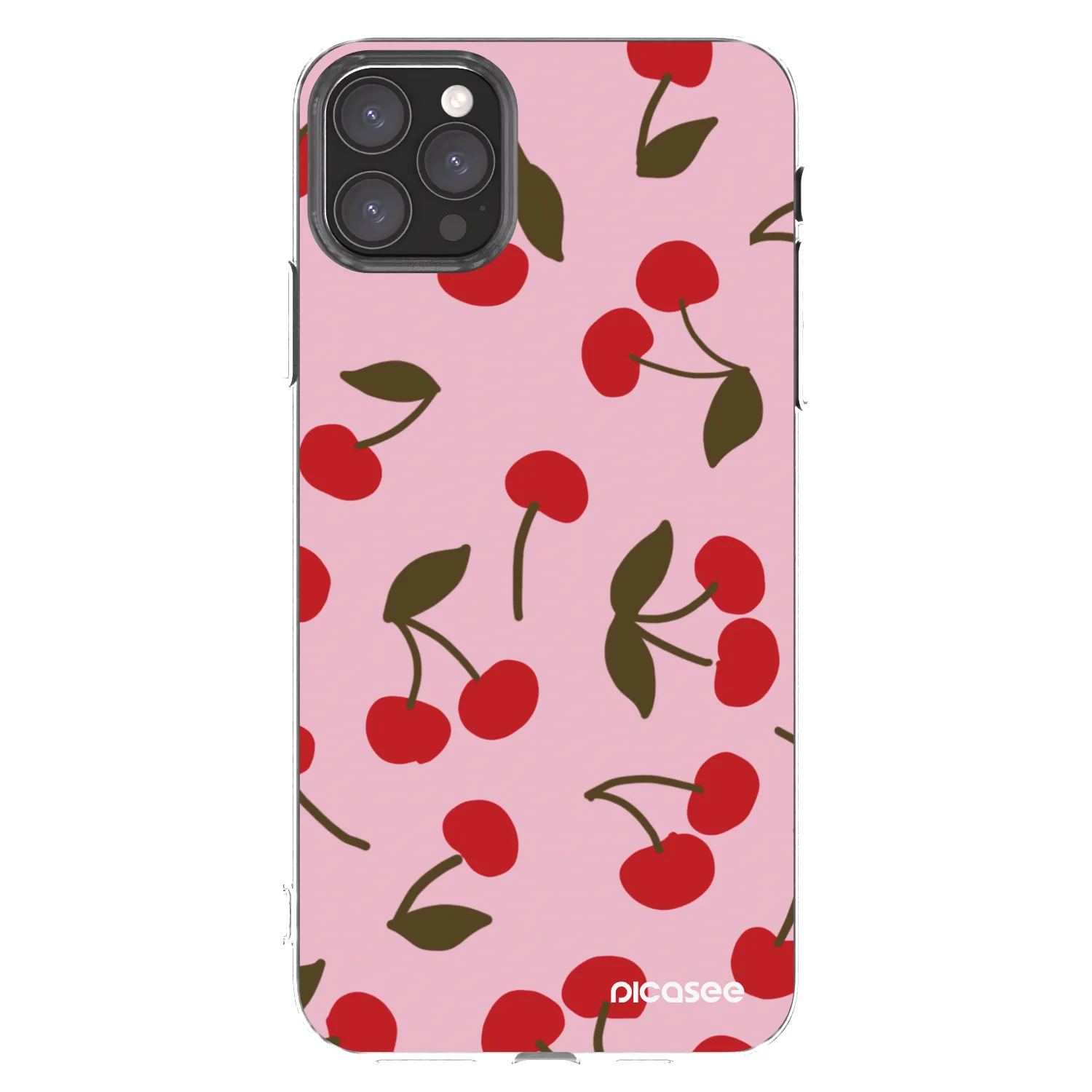 Picasee silikonska prozirna maskica za Apple iPhone 11 Pro Max - Cherry