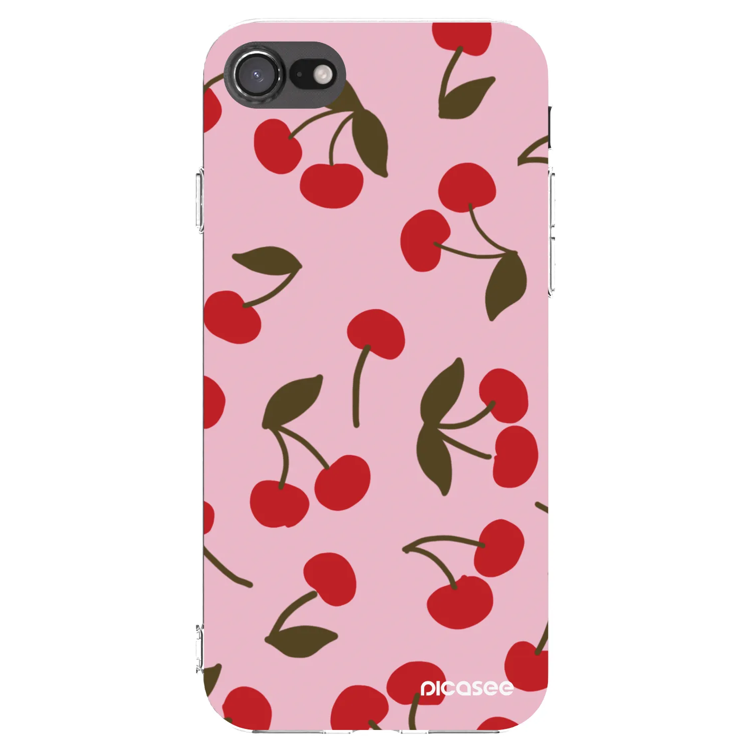 Picasee silikonska prozirna maskica za Apple iPhone 8 - Cherry