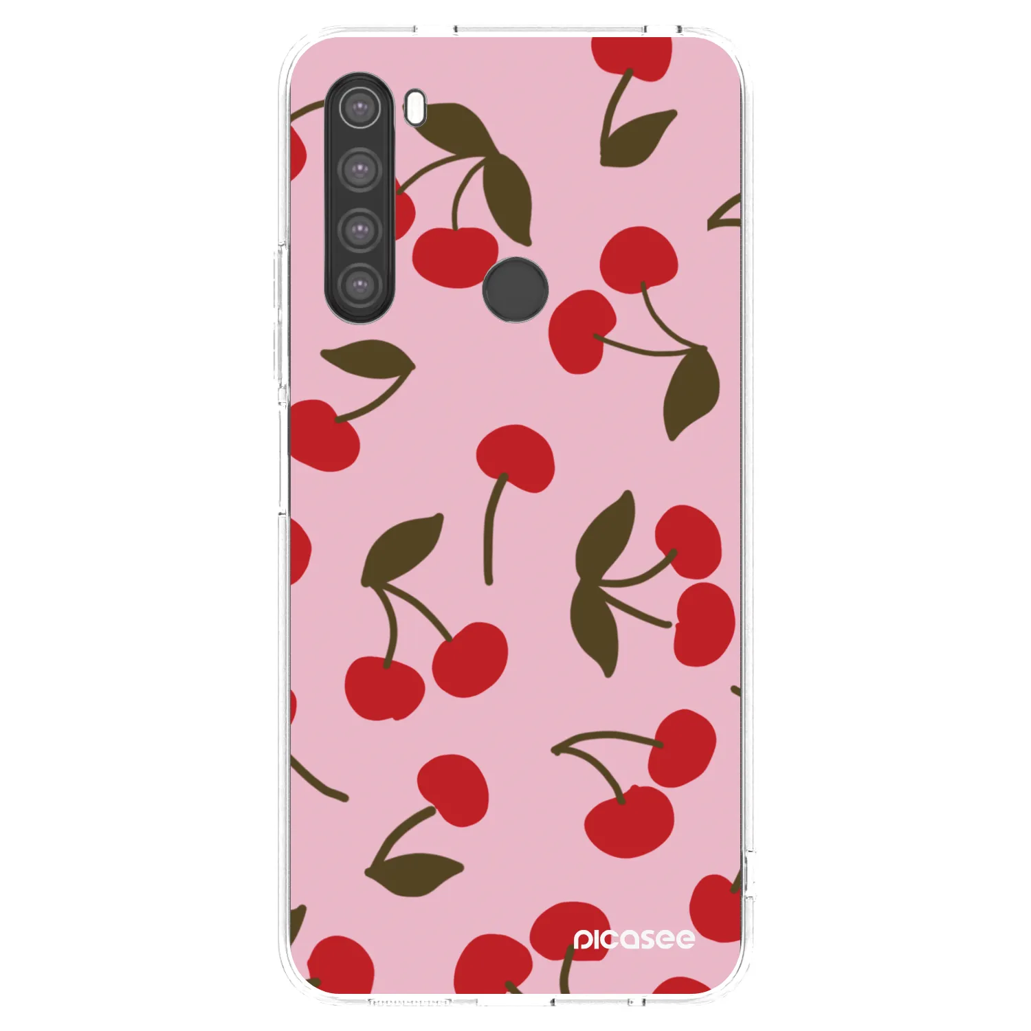 Picasee silikonska prozirna maskica za Xiaomi Redmi Note 8 - Cherry