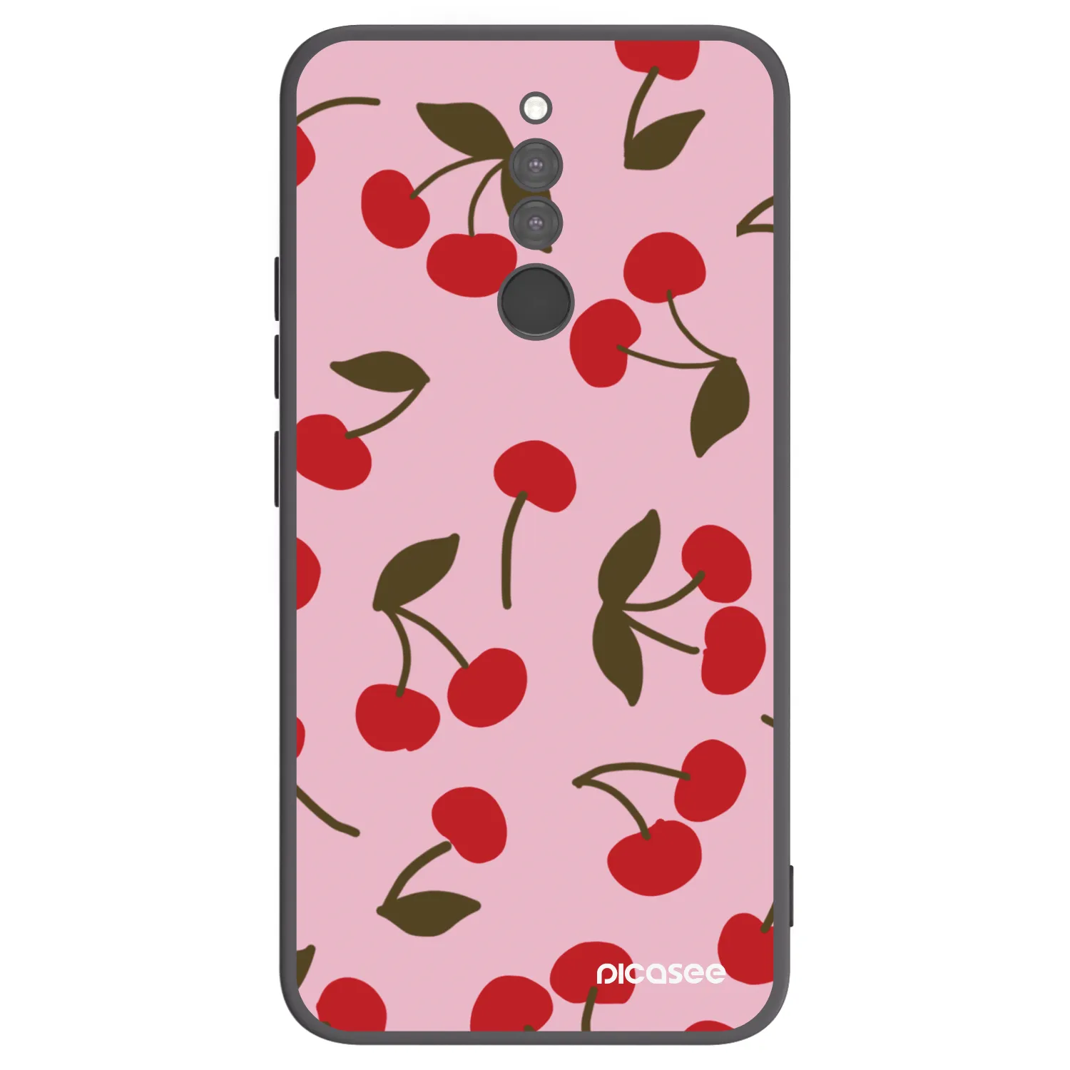 Picasee crna silikonska maskica za Xiaomi Redmi 8 - Cherry