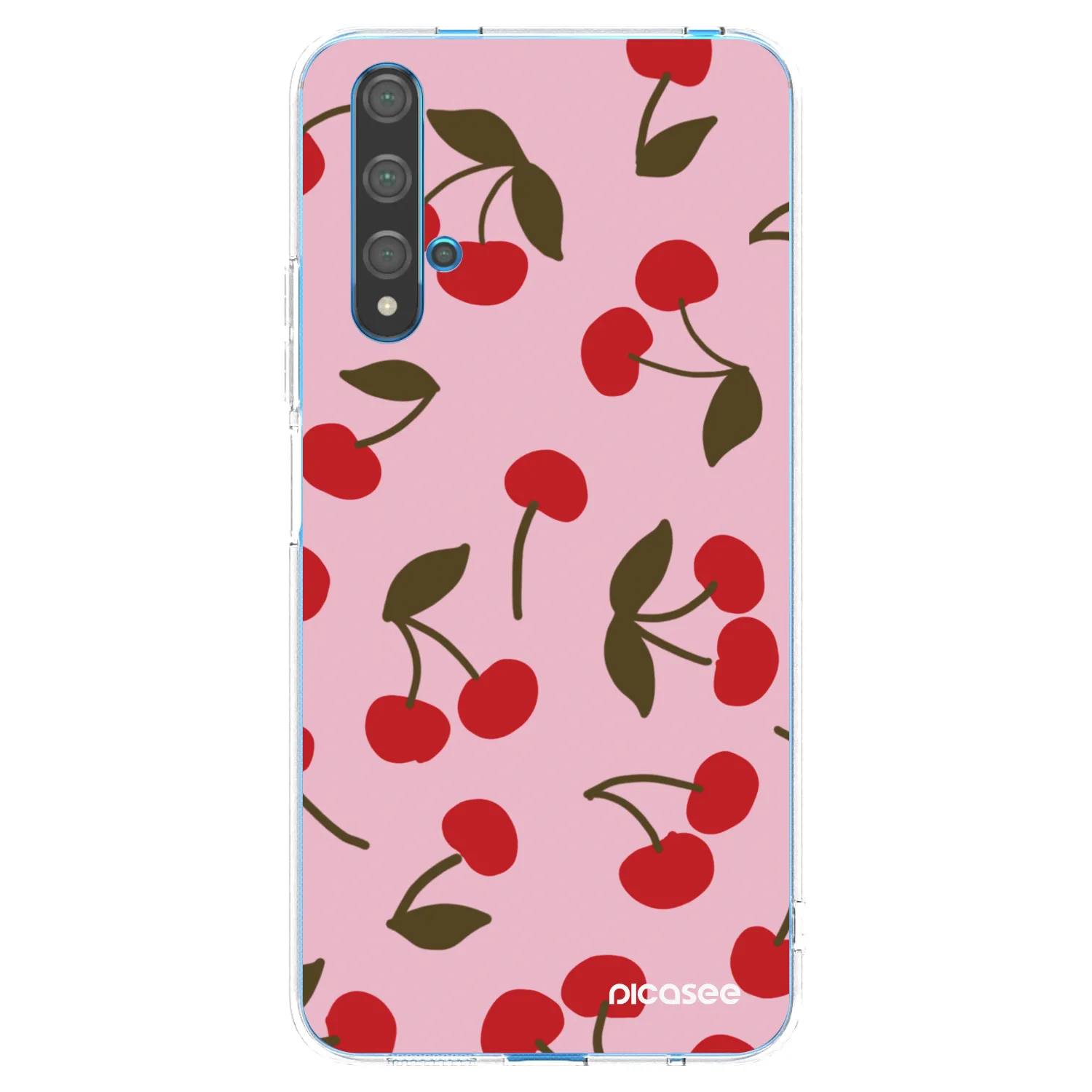 Picasee silikonska prozirna maskica za Huawei Nova 5T - Cherry