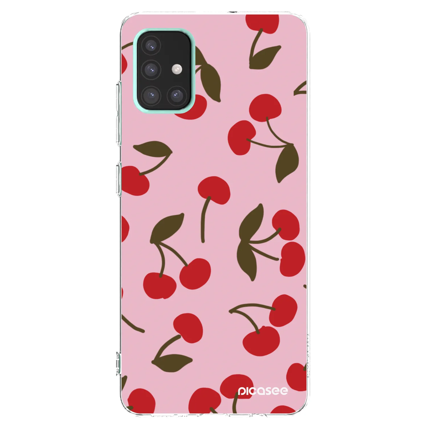 Picasee silikonska prozirna maskica za Samsung Galaxy A51 A515F - Cherry