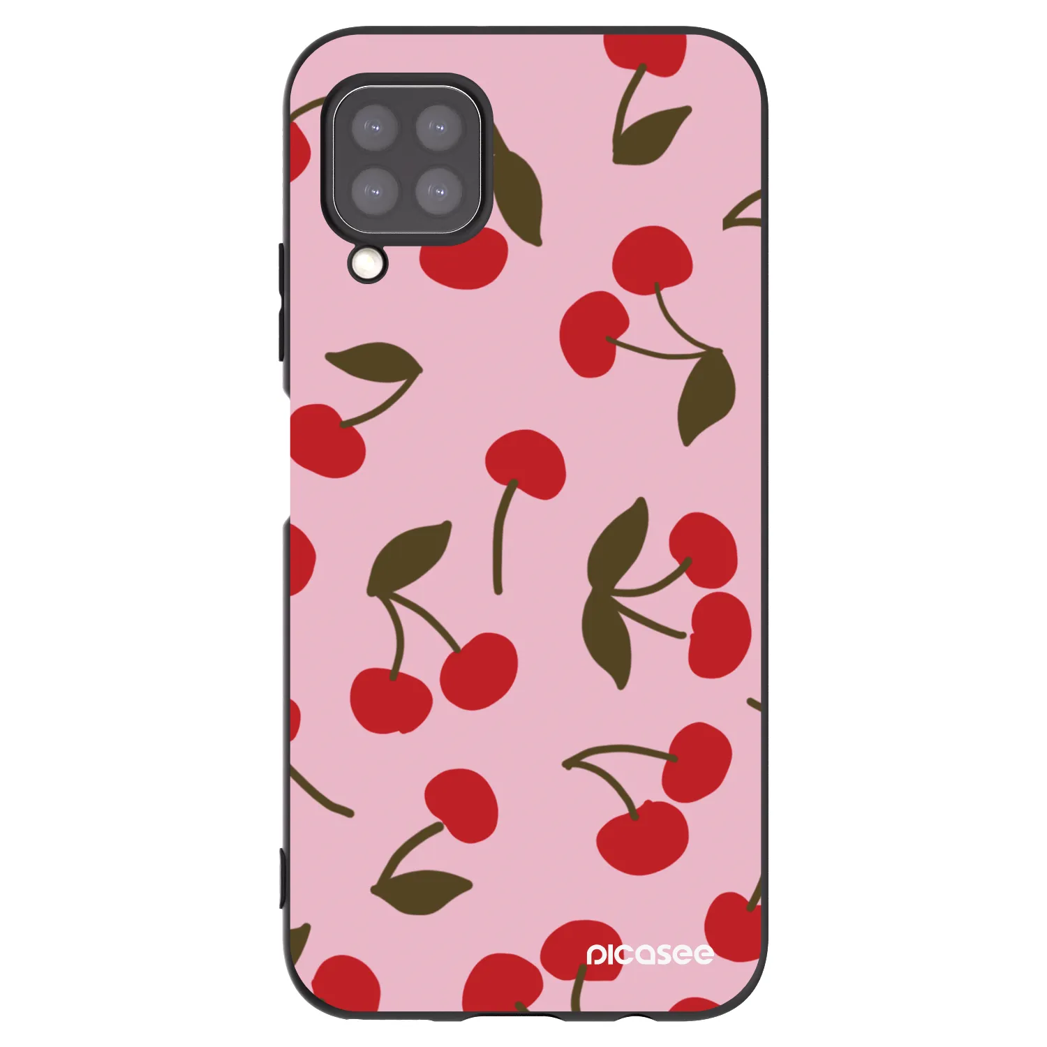 Picasee crna silikonska maskica za Huawei P40 Lite - Cherry