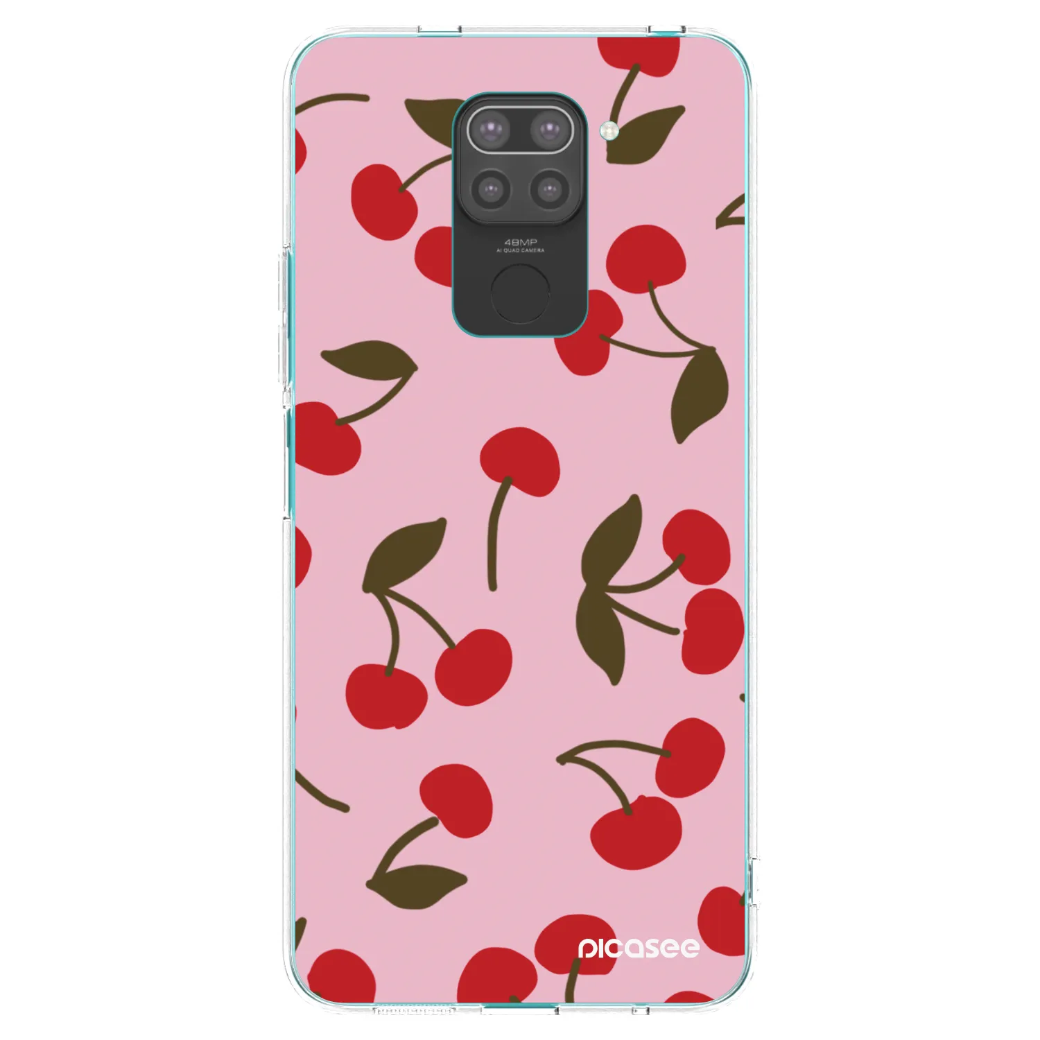 Picasee crna silikonska maskica za Xiaomi Redmi Note 9 - Cherry