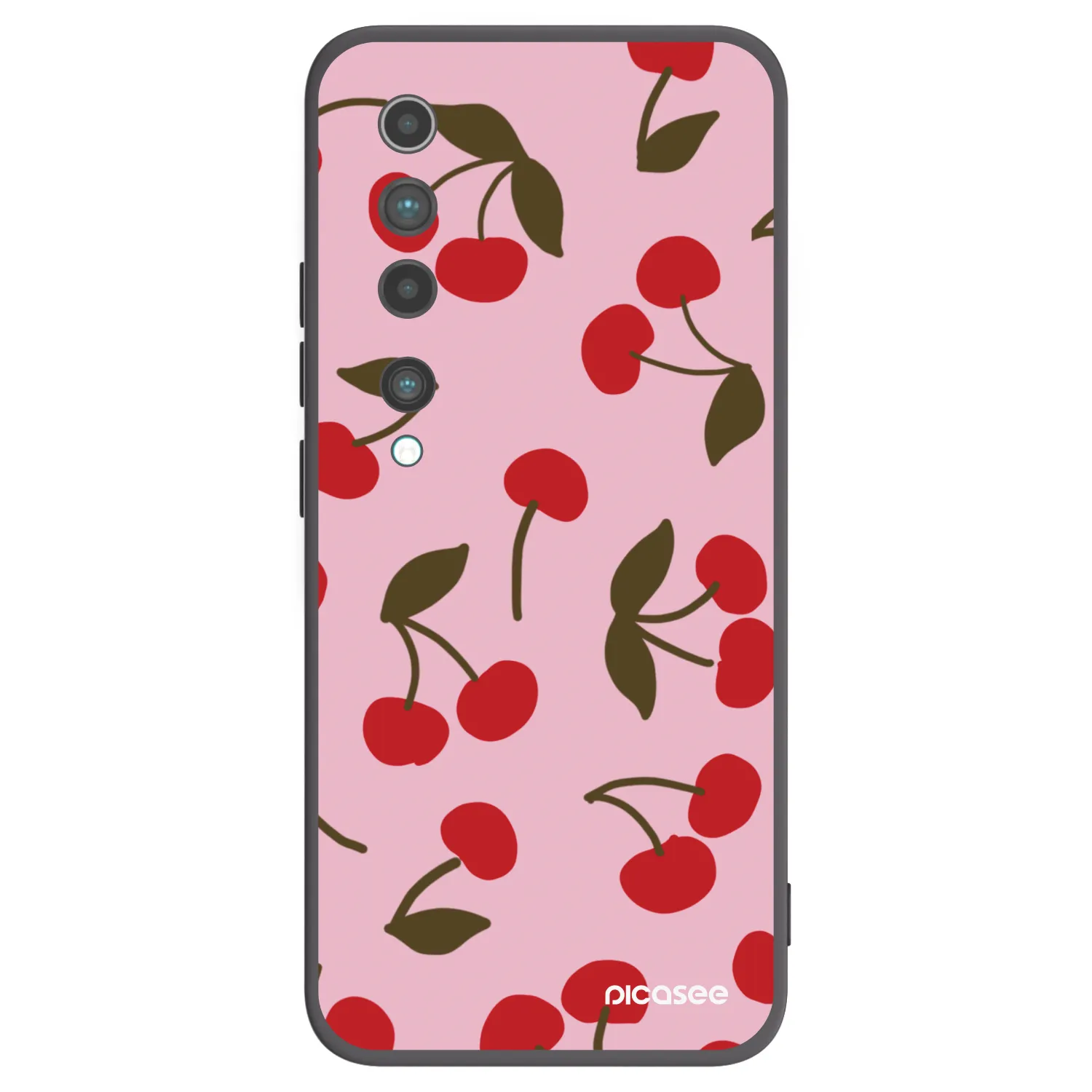Picasee crna silikonska maskica za Xiaomi Mi 10 - Cherry