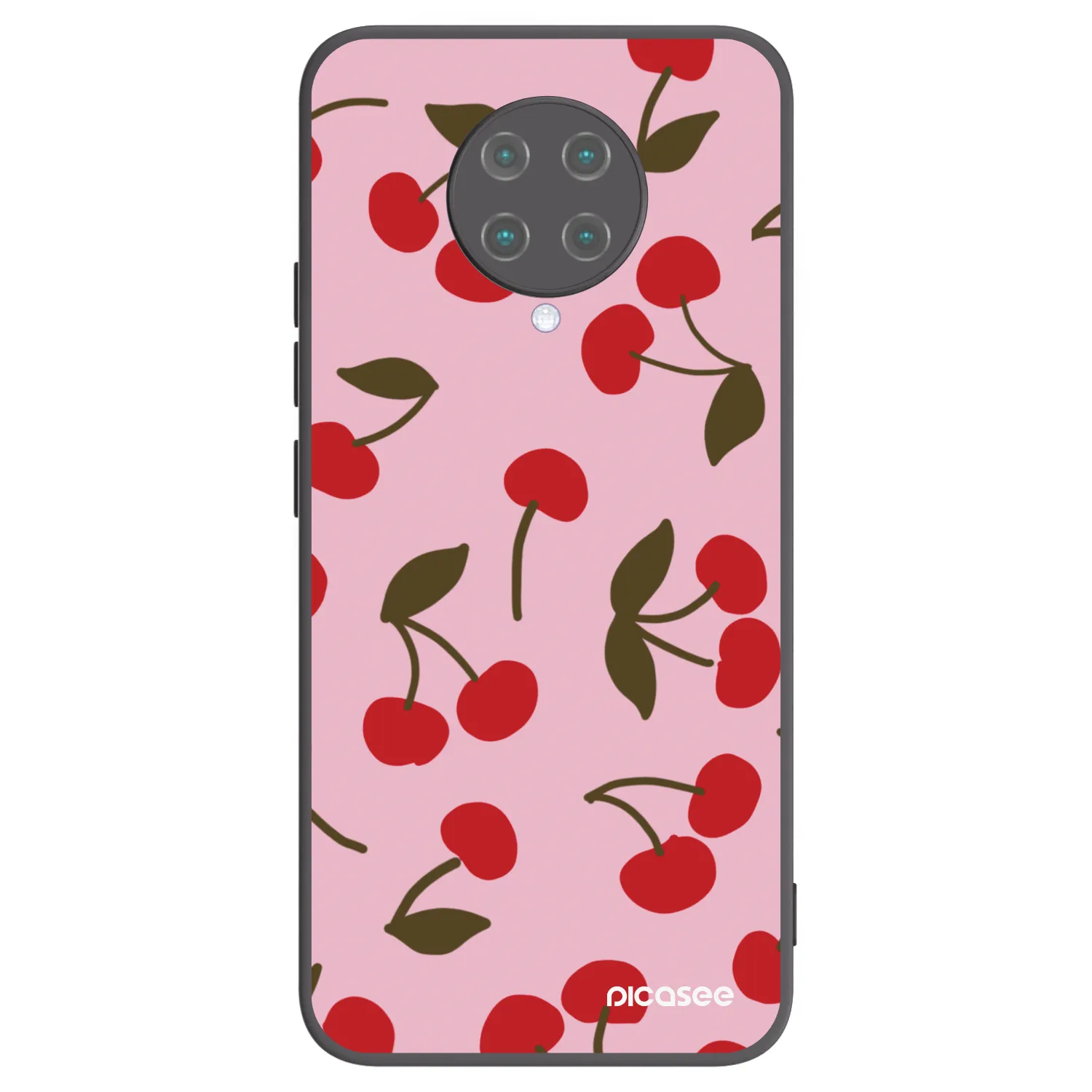 Picasee crna silikonska maskica za Xiaomi Poco F2 Pro - Cherry