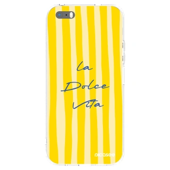 Picasee silikonska prozirna maskica za Apple iPhone 5/5S/SE - Ladolcevita