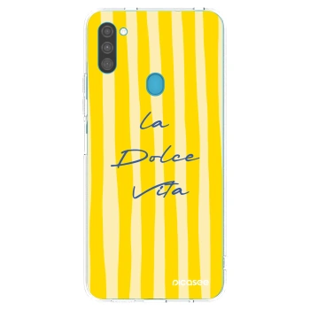 Picasee silikonska prozirna maskica za Samsung Galaxy M11 - Ladolcevita