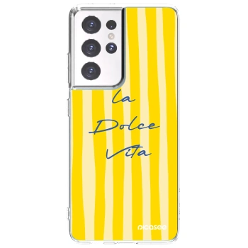 Picasee silikonska prozirna maskica za Samsung Galaxy S21 Ultra 5G G998B - Ladolcevita