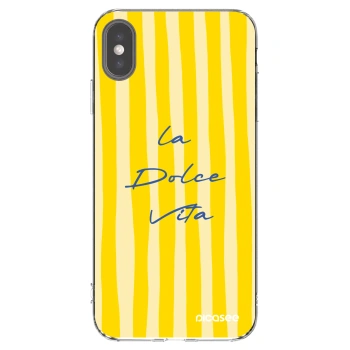 Picasee silikonska prozirna maskica za Apple iPhone XS Max - Ladolcevita