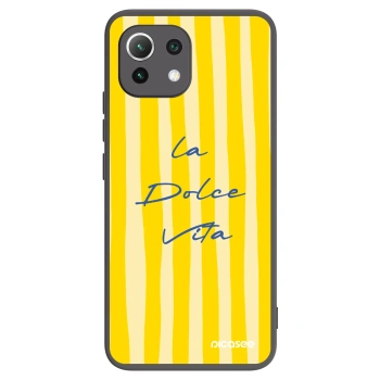 Picasee crna silikonska maskica za Xiaomi 11 Lite 5G NE - Ladolcevita