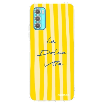 Picasee silikonska prozirna maskica za Motorola Moto G60 - Ladolcevita