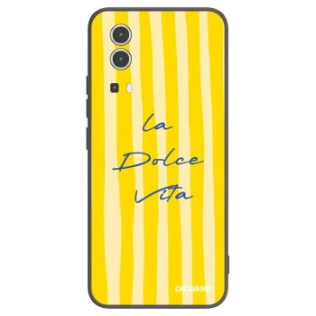 Picasee crna silikonska maskica za Vivo Y72 5G - Ladolcevita