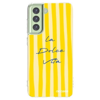 Picasee silikonska prozirna maskica za Samsung Galaxy S21 FE 5G - Ladolcevita