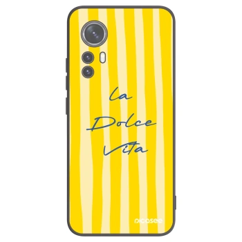 Picasee crna silikonska maskica za Xiaomi 12 - Ladolcevita