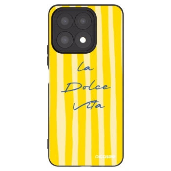 Picasee crna silikonska maskica za Honor X8a - Ladolcevita