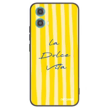 Picasee crna silikonska maskica za Motorola Moto G34 5G - Ladolcevita