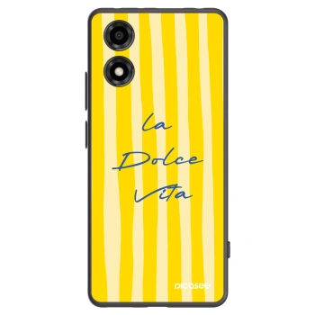 Picasee crna silikonska maskica za Motorola Moto E14 - Ladolcevita