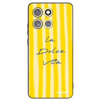 Picasee crna silikonska maskica za Motorola Moto G86 5G - Ladolcevita