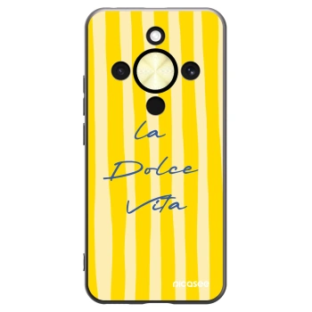 Picasee crna silikonska maskica za Honor Magic8 Lite 5G - Ladolcevita