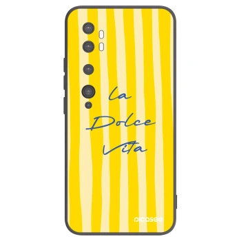 Picasee crna silikonska maskica za Xiaomi Mi Note 10 (Pro) - Ladolcevita