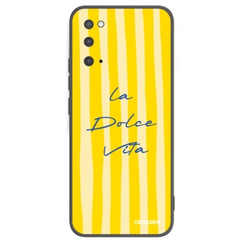 Picasee crna silikonska maskica za Samsung Galaxy S20 G980F - Ladolcevita