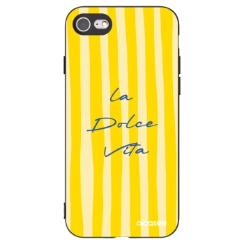 Picasee crna silikonska maskica za Apple iPhone SE 2020 - Ladolcevita
