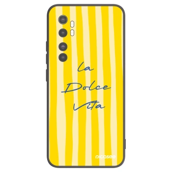 Picasee crna silikonska maskica za Xiaomi Mi Note 10 Lite - Ladolcevita