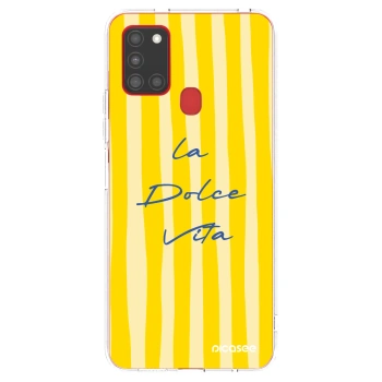 Picasee silikonska prozirna maskica za Samsung Galaxy A21s - Ladolcevita