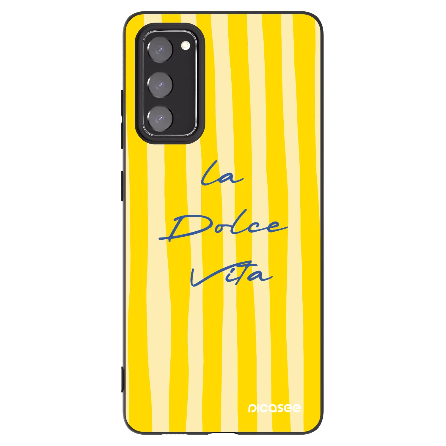 Picasee crna silikonska maskica za Samsung Galaxy S20 FE - Ladolcevita