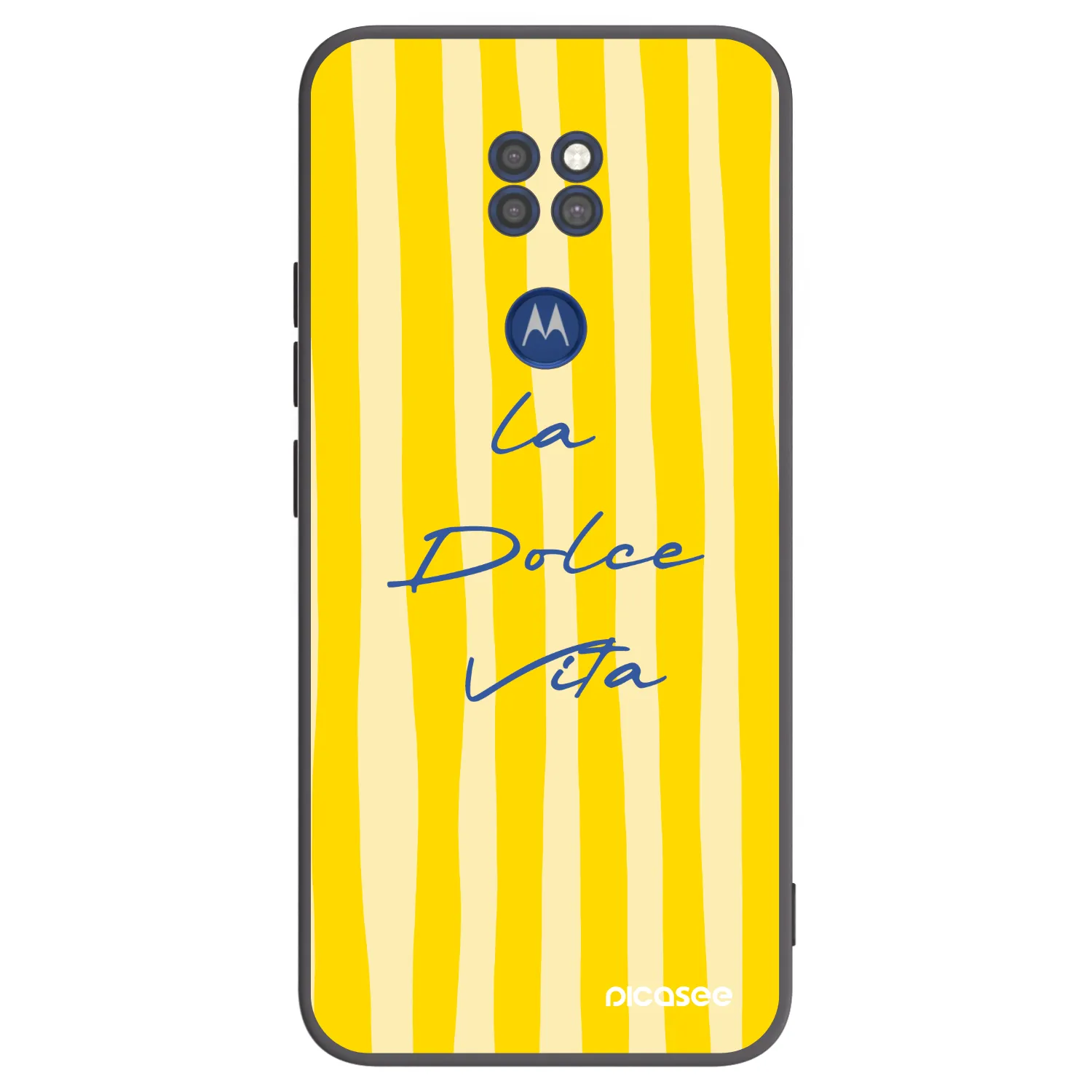 Picasee crna silikonska maskica za Motorola Moto G9 Play - Ladolcevita