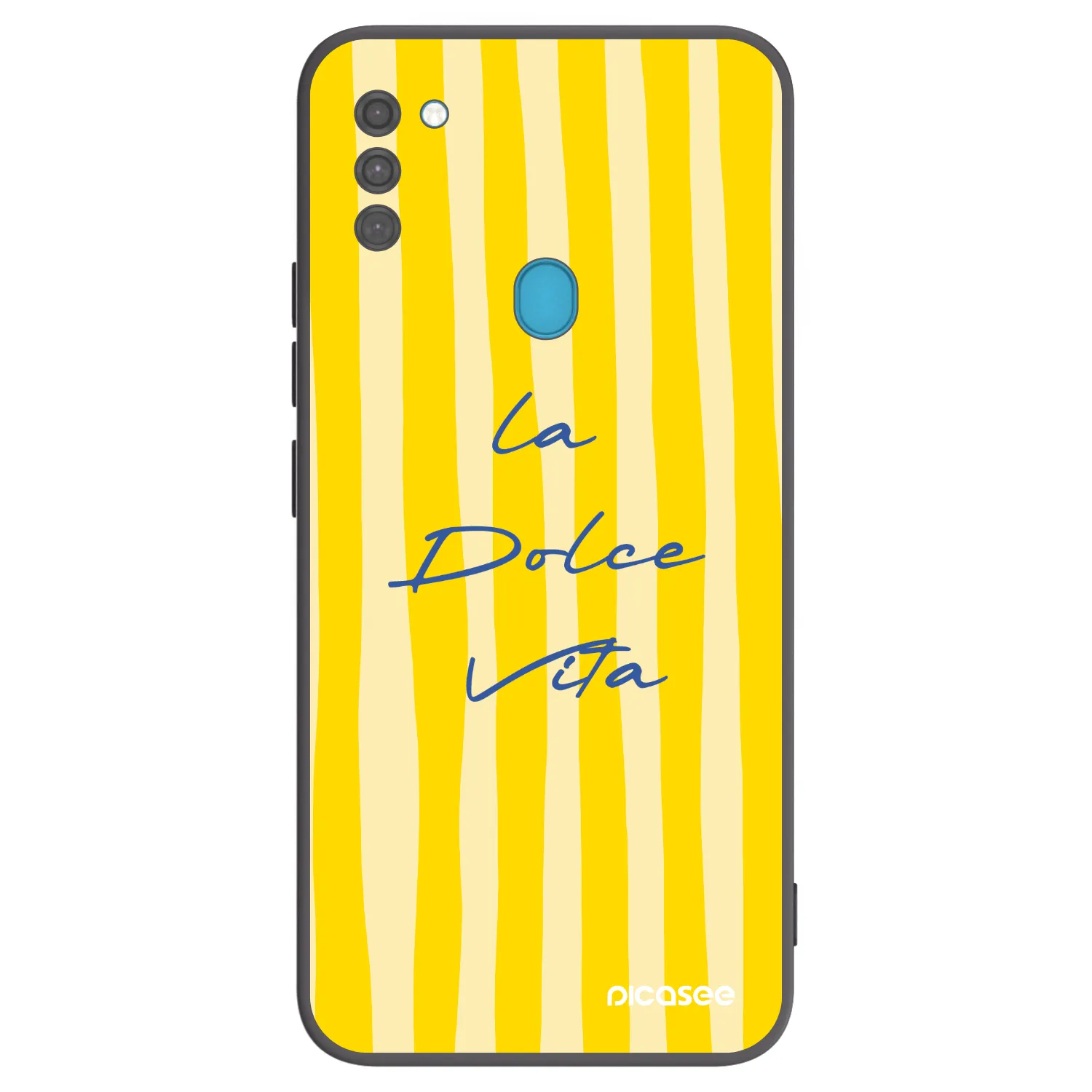 Picasee crna silikonska maskica za Samsung Galaxy M11 - Ladolcevita