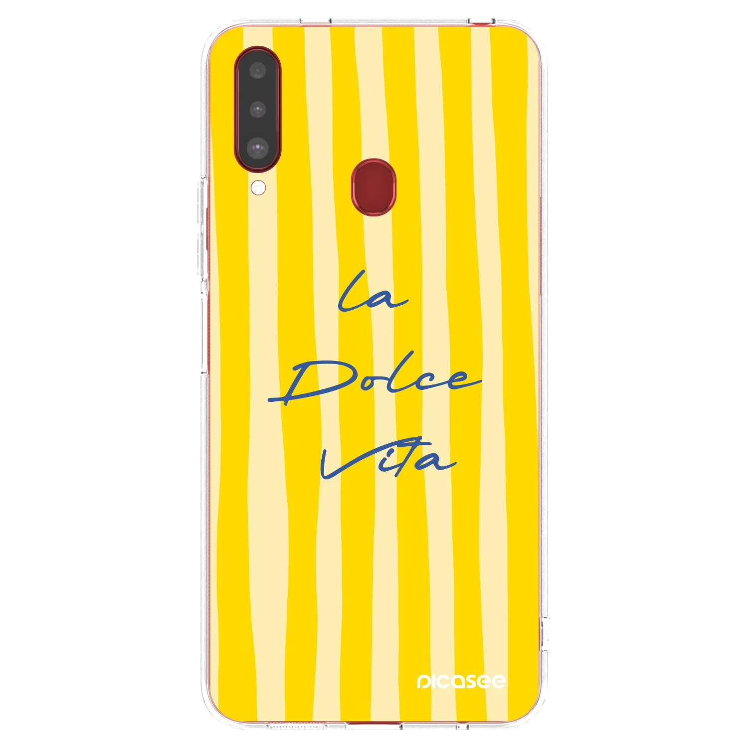 Picasee silikonska prozirna maskica za Samsung Galaxy A20s - Ladolcevita