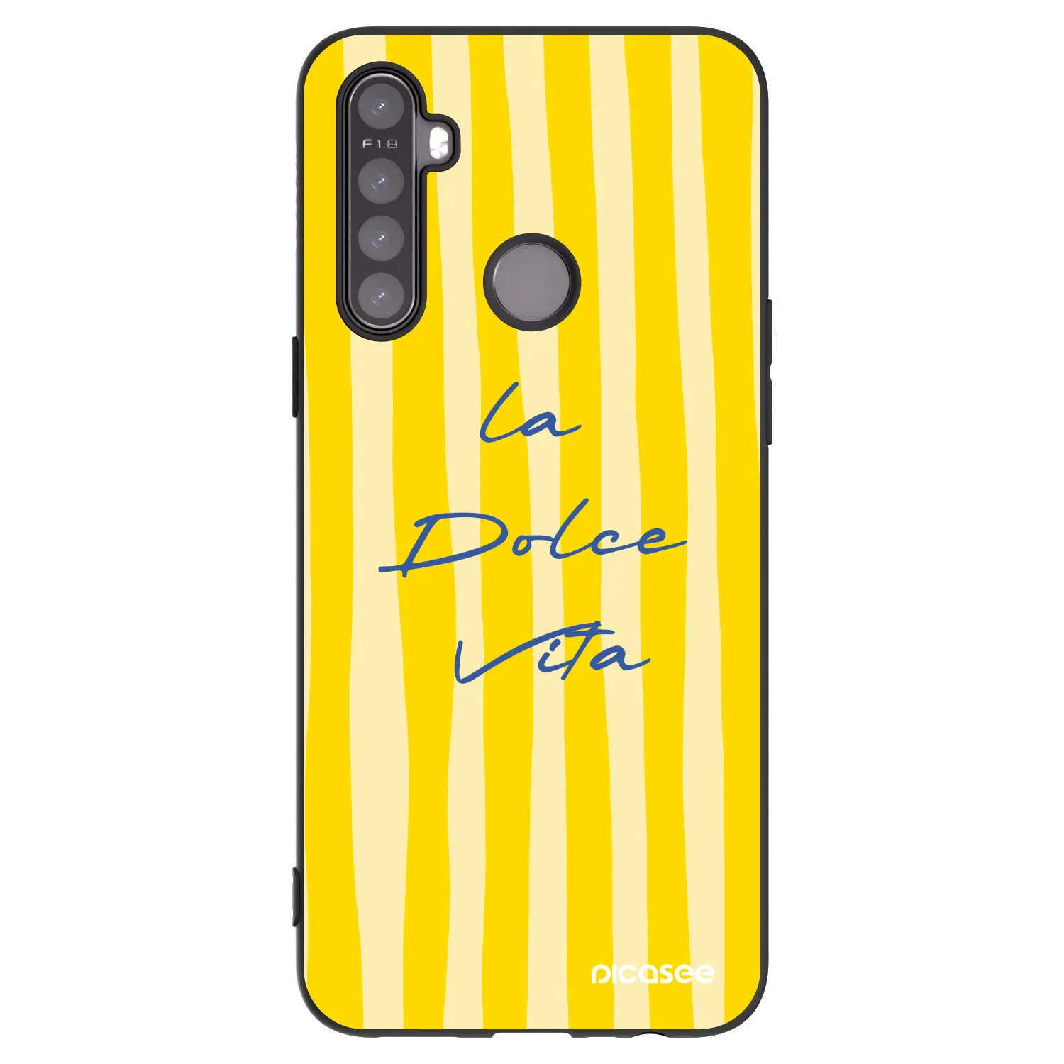Picasee crna silikonska maskica za Realme 6i - Ladolcevita