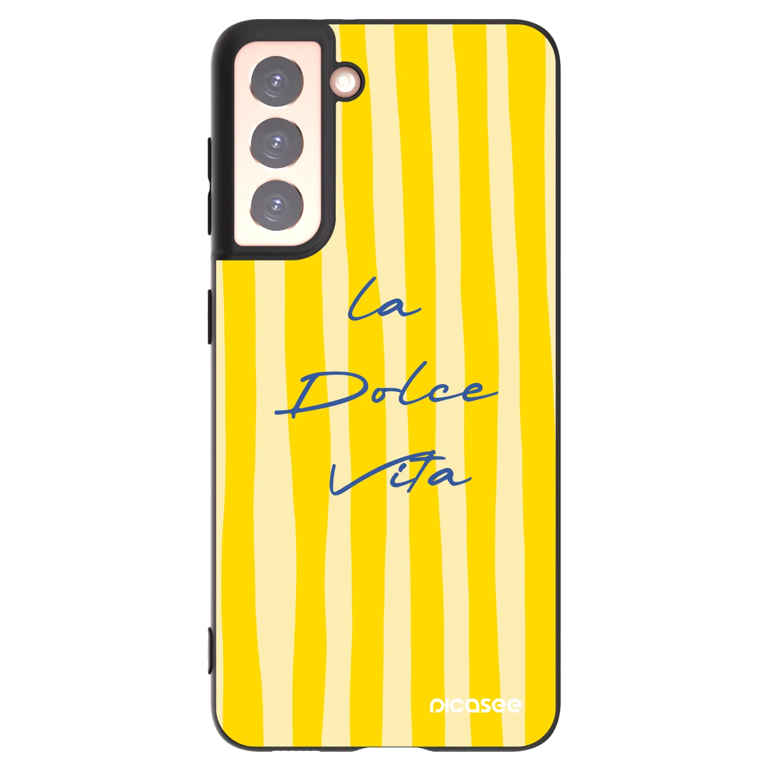 Picasee crna silikonska maskica za Samsung Galaxy S21 5G G991B - Ladolcevita
