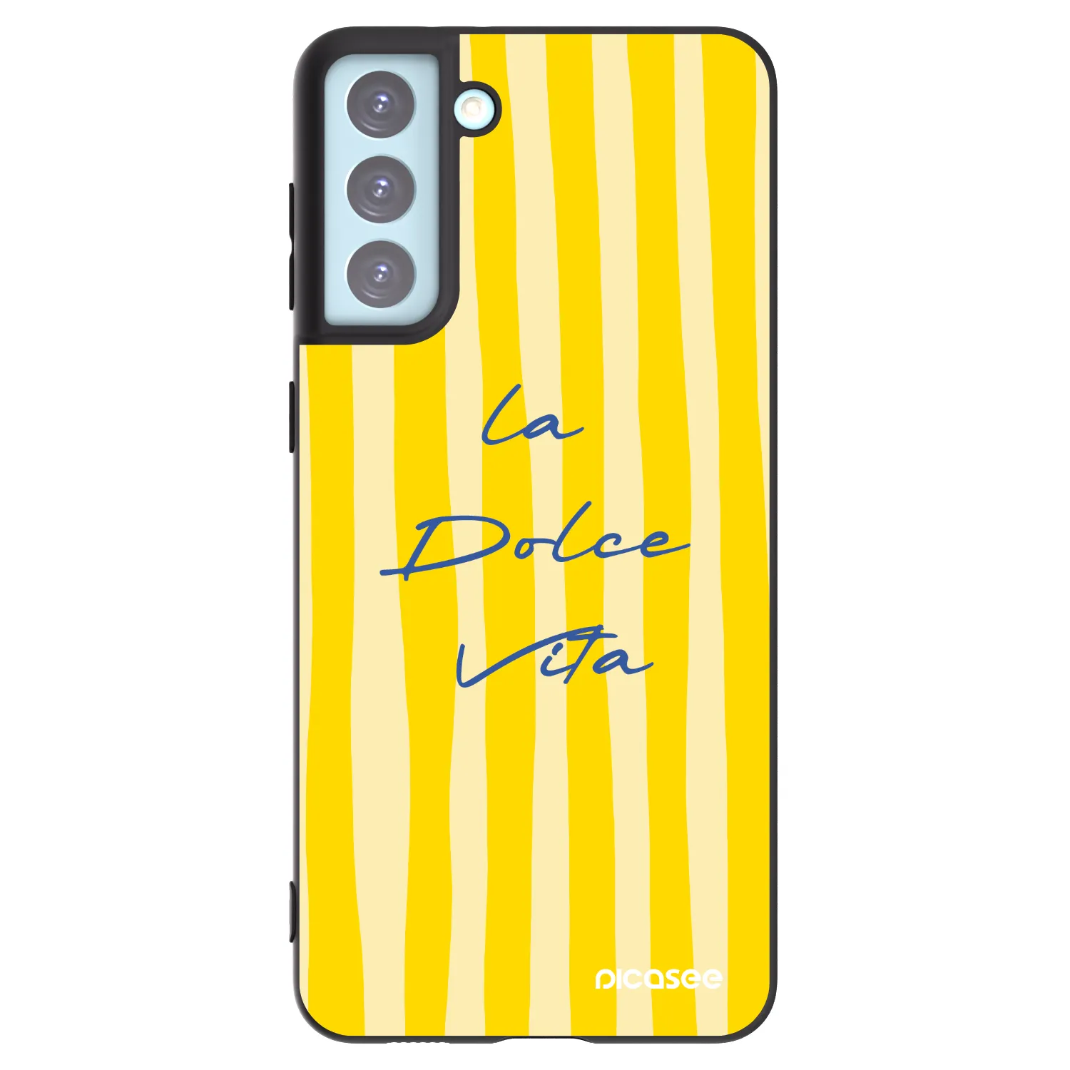 Picasee crna silikonska maskica za Samsung Galaxy S21+ 5G G996F - Ladolcevita