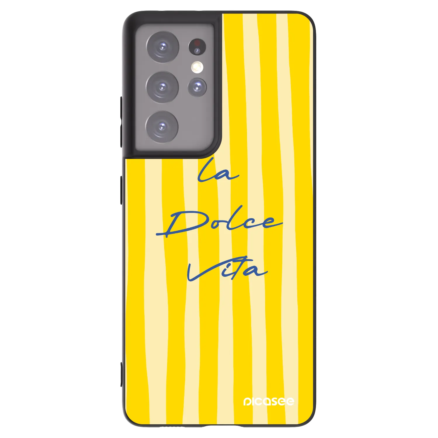 Picasee crna silikonska maskica za Samsung Galaxy S21 Ultra 5G G998B - Ladolcevita